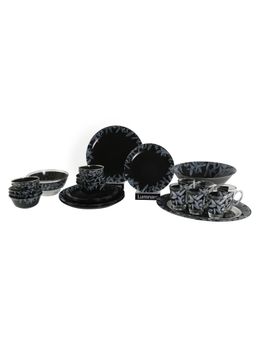 Luminarc - Moonflower Grey Simply 33 Piece Opal Dinner Set