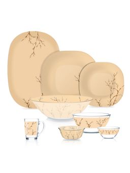 Luminarc - Hana Beige Neo Carina 33 Piece Opal Dinner Set