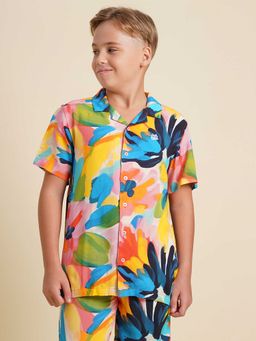 Jack & Jones Junior - Boys Printed Multicolor Shirt