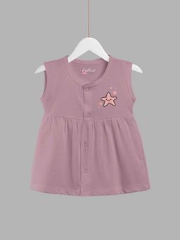 HELLCAT - Trendy Brown Baby Frock Dress for Girls Soft 0-18M