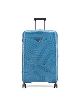 VIP - Blue Textured Polypropylene Trolley Bag
