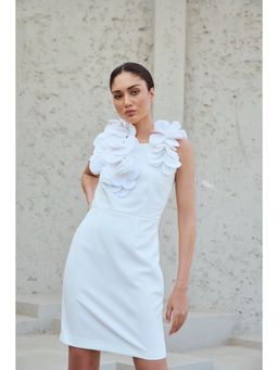 RENASCI - White Floral Floretta Dress