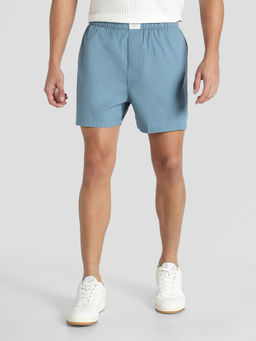 American Eagle - Men Blue Solid Stretch Boxer Short