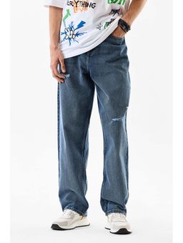 Snitch - Blue Solid Casual Jeans for Men