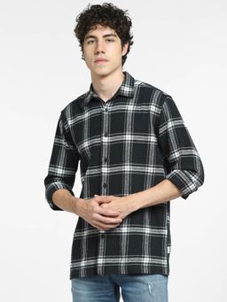 Jack & Jones - Black Check Full Sleeves Shirt