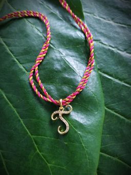 Digital Dress Room - Letter J Name Rakhi Designs Personalized Alphabet Gold Plated Customized Ad