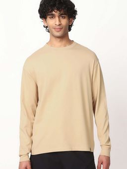 Bewakoof - Men's Brown Oversized T-shirt