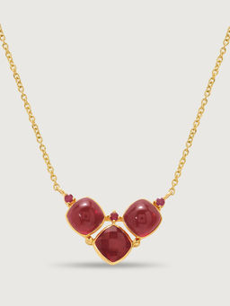 Mia by Tanishq - Rhapsody Radiance 14KT Ruby Necklace (16.5)
