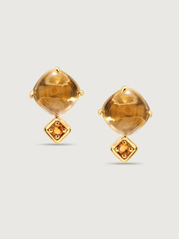 Mia by Tanishq - Golden Hour Glam 14KT Citrine Stud Earrings
