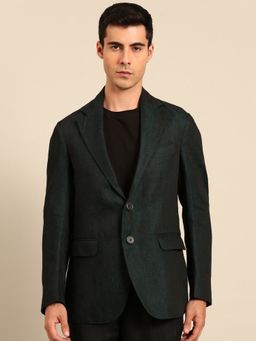 MAYANK MODI - Blue Cotton Linen Blazer