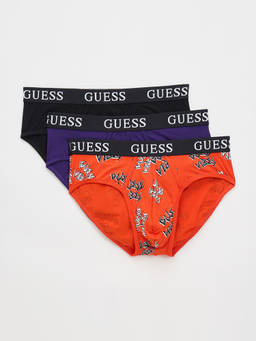 Guess - Multi Cotton Solid Men Brief (Pack of 3)