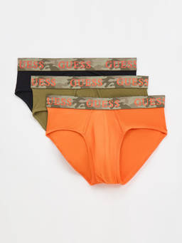 Guess - Multi Cotton Solid Men Brief (Pack of 3)