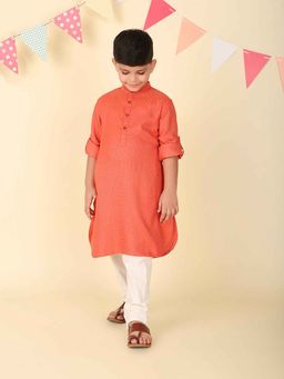 Fabindia - Coral Solid Kurta