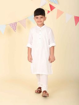 Fabindia - White Floral Kurta