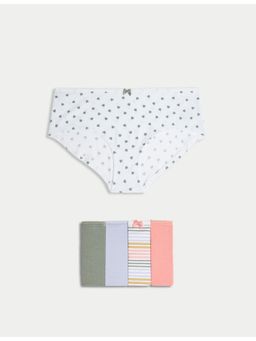 Marks & Spencer - Multi-Color Pack of 5 Cotton Mix Knickers Shorties