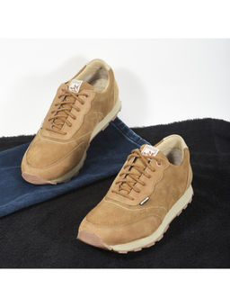 WOODLAND - Mens Camel Brown Casual Sneakers