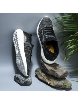 WOODLAND - Woodsport Mens Black Sports Running Shoes