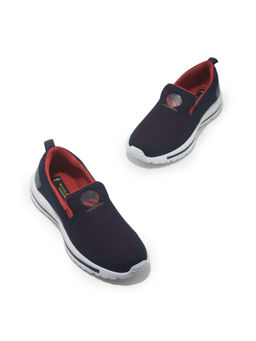 WOODLAND - Mens Navy Blue & Red Sports Running Shoes