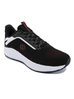 WOODLAND - Mens Black & Red Sports Running Shoes