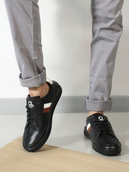 Carlton London - Men's Stylish Black Color Comfortable Sneakers