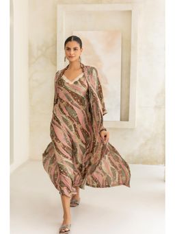 Private Lives - Dusky Rose Blossoms Nightdress with Shrug