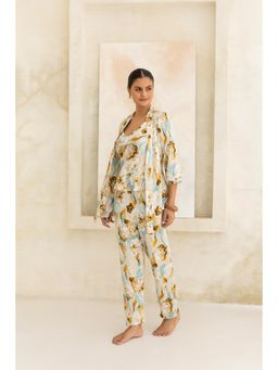 Private Lives - Ocean Blue Nightsuit with Robe