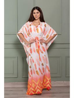 Private Lives - Double Chiffon Kaftan Nightdress Multi-Color