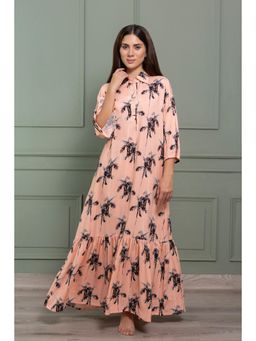Private Lives - Cotton Frill Night Dress Peach