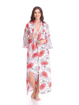 Private Lives - Michelle Fleur Floral Printed Nightdress with Shrug