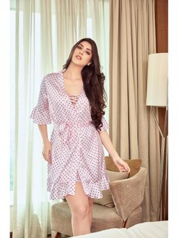 Private Lives - Self-Love Polka-Dot Short Nightdress with Shrug