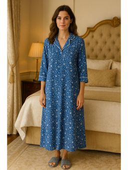 Private Lives - Classic Collar Nighty In Soft Hosiery Fabric