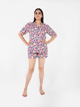Blissence - Multi Floral Printed Night Suit