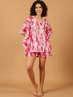 Blissence - Pink Tie and Dye Nightsuit