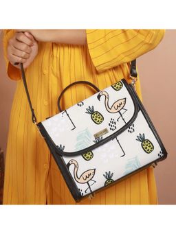 Priyaasi - Somethings Fruity White-Black Sling Bag