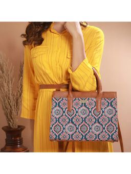 Priyaasi - Blossom Multi-Color Printed Brown Handbag