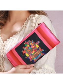 Priyaasi - Burraah Gaadi Multi-Color Printed Zipper Wallet