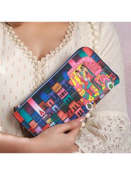 Priyaasi - City Tours Multi-Color Printed Zipper Wallet