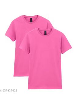Gildan - Pink Softstyle Midweight Women's T-Shirt (Pack Of 2)