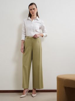 FABLE STREET - Olive Wide Leg Trousers