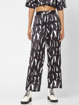 ONLY - Women Printed Black Pants