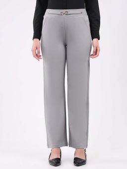 Monte Carlo - Women Grey Regular Solid Trouser