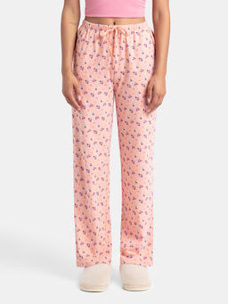 Jockey - RX88 Women Super Combed Cotton Printed Pyjama - Coral Almond