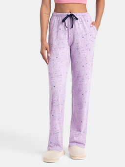 Jockey - RX88 Women Super Combed Cotton Printed Pyjama - Pastel Lilac