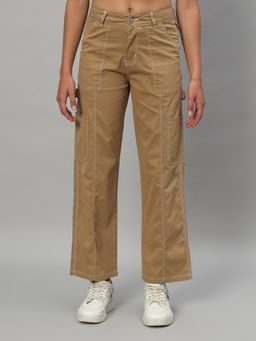 BROOWL - Womens Beige Cargo Trouser