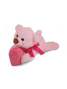 DukieKooky - Kids Lazy Teddy Bear Soft Toy - Pink (2-6 Years)