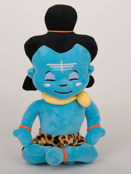 DukieKooky - Super Cute & Adorable Shiva Sitting Soft Toy - Blue (2-6 Years)