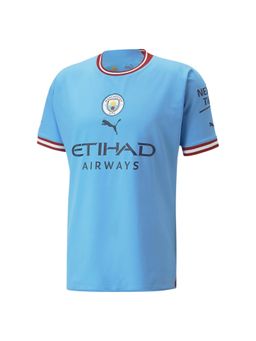 Puma - MCFC Home Authentic Jersey Mens Blue T-Shirts