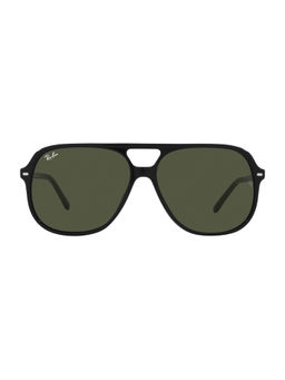 Ray-Ban - Black Sunglasses(0RB2198|Square |Black Frame|Green Lens |56 mm )