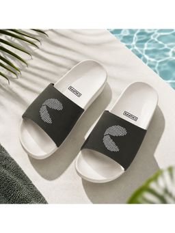 Chupps - Men Dot Fusion Orthopedic Arch Support Sliders - White & Olive