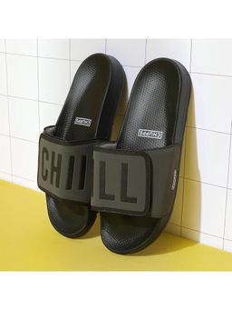 Chupps - Men Chill Out Flexible Comfort Sliders - Black & Grey